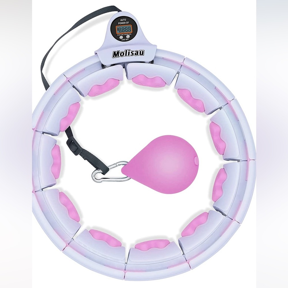 Smart Weighted Hoola Fitness Hoops, Smart Digital Display Exercise Hoop